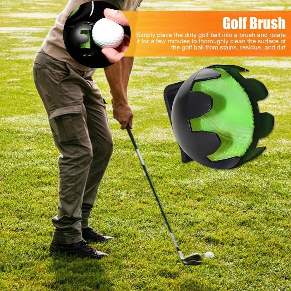 Attaches To Belt Golf Ball Cleaner Lightweight Wearable Golf Brush Portable Golf Ball Washer  Gifts