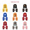 ONE PIECE Printed Knitted Hat Glove 2pcs Sets Anime Plush Warm Cold-proof