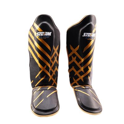 StormCloud Lynx Shin Guards Black/Gold XL