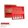 Reindeer-Themed 304 Stainless Steel Coffee and Dessert Mixing Spoon Gift Set In Cute Christmas Box