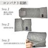 TERAICHI Cashmere Compact Solid Color with Gift Made in Short Insert Sengo Compact Scarf 100% Muff™ Box, Japan, Scarf, Scarf, (Gray)