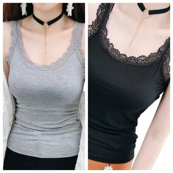 

Женский летний тонкий жилет с v-образным вырезом без рукавов, облегающие топы на бретелях, сплошной цвет, камзол с кружевной отделкой, уличная одежда 2XL