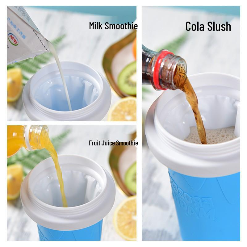 Large Capacity Ice Smoothie & Slushy Shaker Cup for Summer