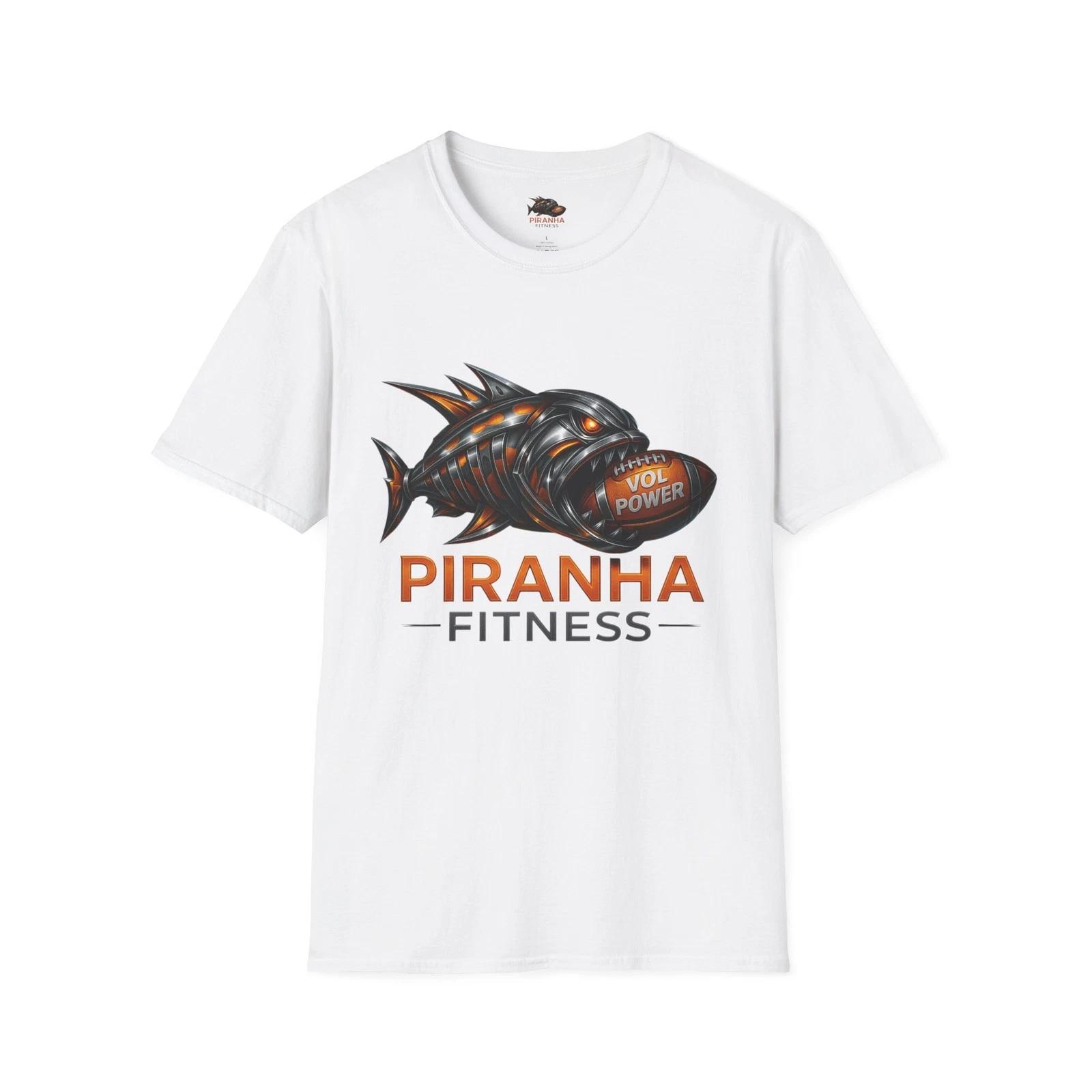 Piranha Fitness Tennessee Vols T shirt, College Football Workout Gear, Unisex S