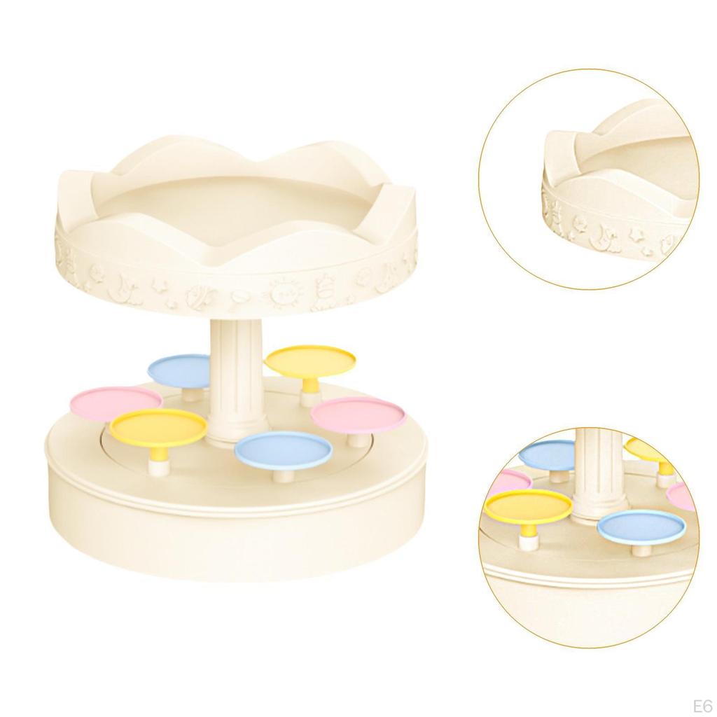 Cupcake Holder Revolving Autorotation Stand Turntable for Cupcakes Rotating Sushi Display