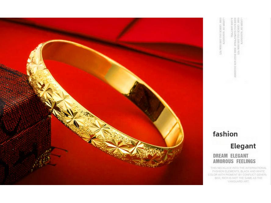 Women's Vietnamese Gold Sand Star Bracelet - Durable Copper Alloy, Popular Cross-Border Accessory