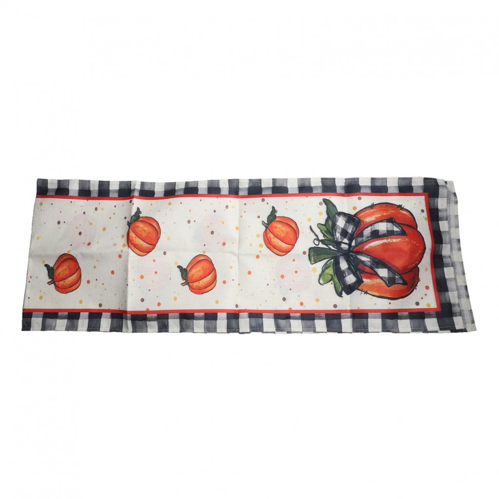 Elegant Fall Table Runner 13 X 72 Inches Maple Leaf Design Linen Material