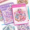 1 Set  Cabin Scene Pocket Stickers Cartoon Diy 3D Landscape Sticker Book Festival Birthday Gift For Student Kid Child