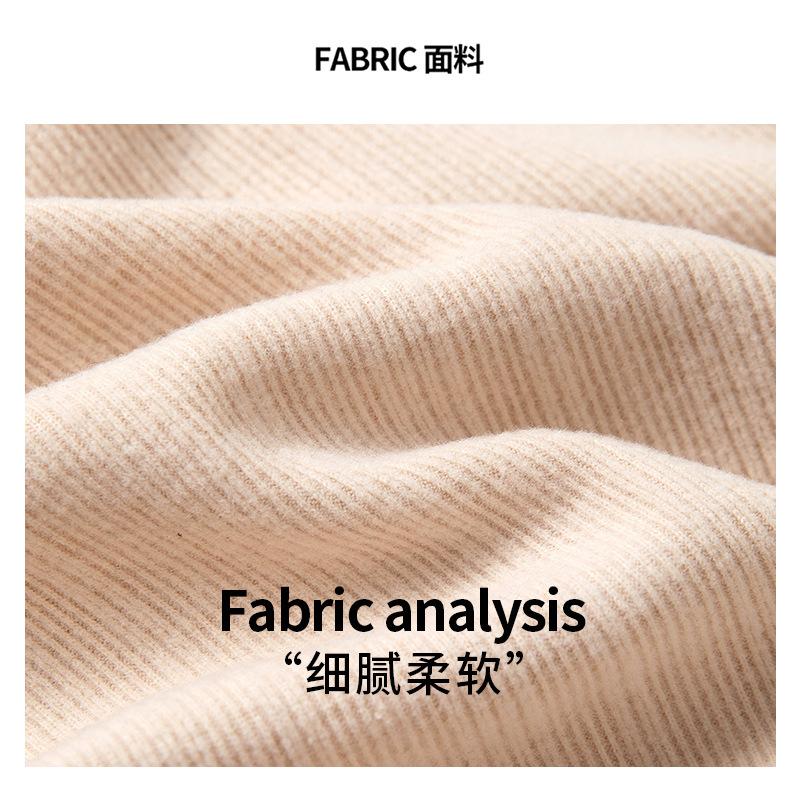 0 Wool Crew Neck Knitted Bottoming Shirt Women's Autumn and Winter Threaded Inner Slim-fitting Long-sleeved Shirt Top