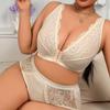 Front-Clasp Sports Bra Plus Size Underwear American Style Front-Attached Lace Tank Bra