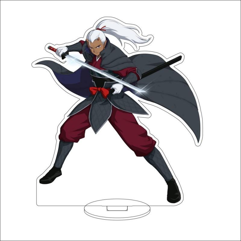 Anime Inuyasha Acrylic Stand Standing Set with Kagome and Sango Cute Cosplay Accessories Desk Decorations Toy for Gift