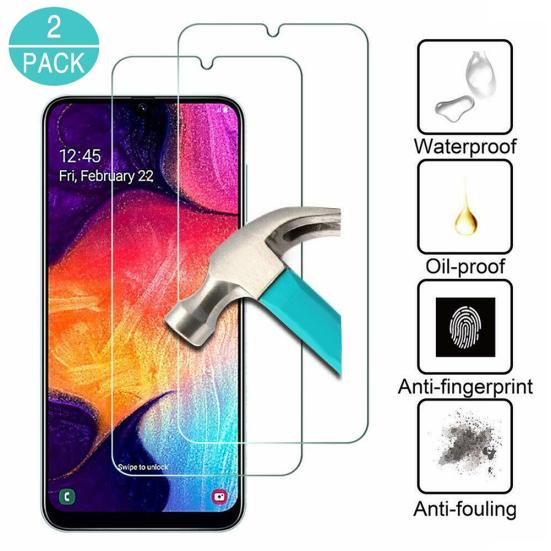 2Pcs Tempered Glass for Samsung Galaxy Screen Film A10/20/30/40/50/60/70/80/90