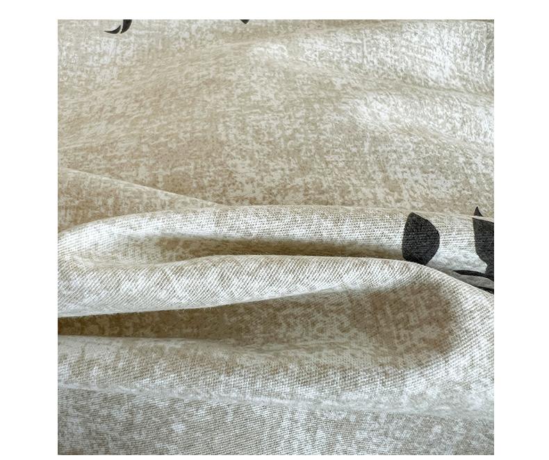 Mei Yun Ge Autumn/Winter Retro Nordic Style 100% Cotton Coarse Thickened Pure Cotton Four-Piece Set