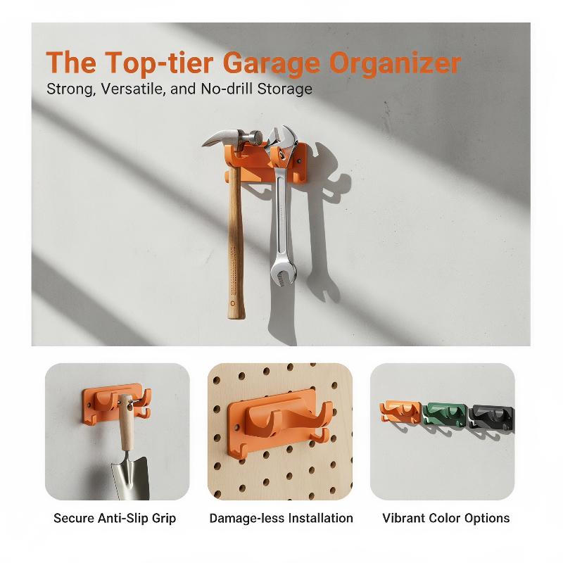 1/2Pcs Garden Tool Hanger With Screws, Suitable For Shovels/Rakes/Trowels, Garden Tool Stand, Home Hook