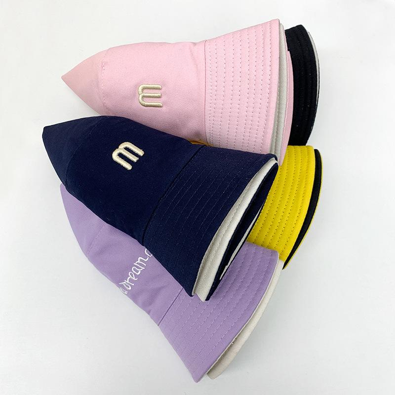 Unisex Four Seasons Hat Women's Fashion Summer Double Sided Bucket Hat Outdoor Sunscreen Mountaineering Hat Men's Shade Basin Hat
