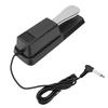 Sustain Pedal Quick Response Noise Reduction Universal Non Slip Base Keyboard Damper Pedal Silver