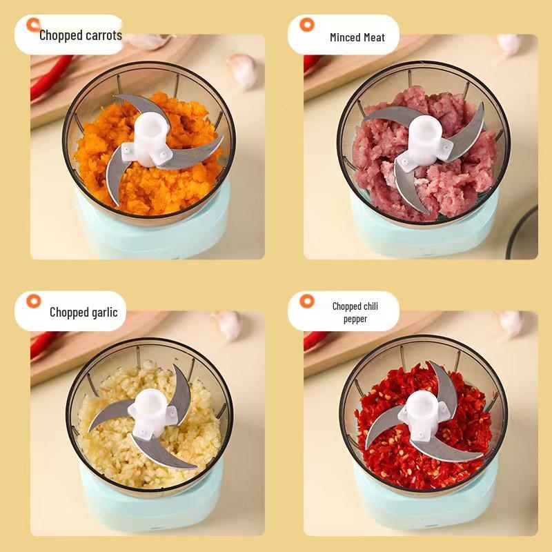 Compact Electric Baby Food Maker: Automatic Blender & Meat Grinder for Smart Cooking