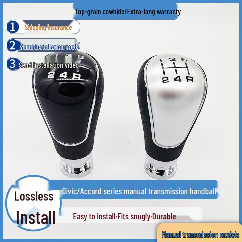 

Ручка механической коробки передач для Honda Civic/Accord 7-го/8-го поколения, универсальная посадка 2009-2017 City Black 5-Speed Knob