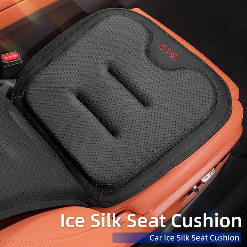 PIG1 Car Seat Cushion Backrest Breathable Ice Silk Pad Interior Accessories For Volkswagen VW Golf 4 6 7 GTI Tiguan B5 B6 B7 CC Jetta