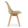 MARK chair - dark beige / natural legs x 3