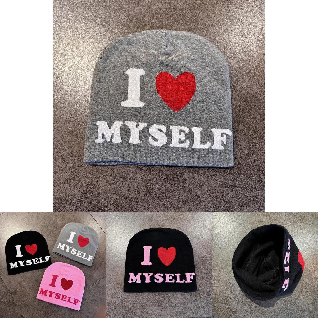 Abstract Knit Hat For Women With Warmth And Unique Letter Design For Streetwear Style