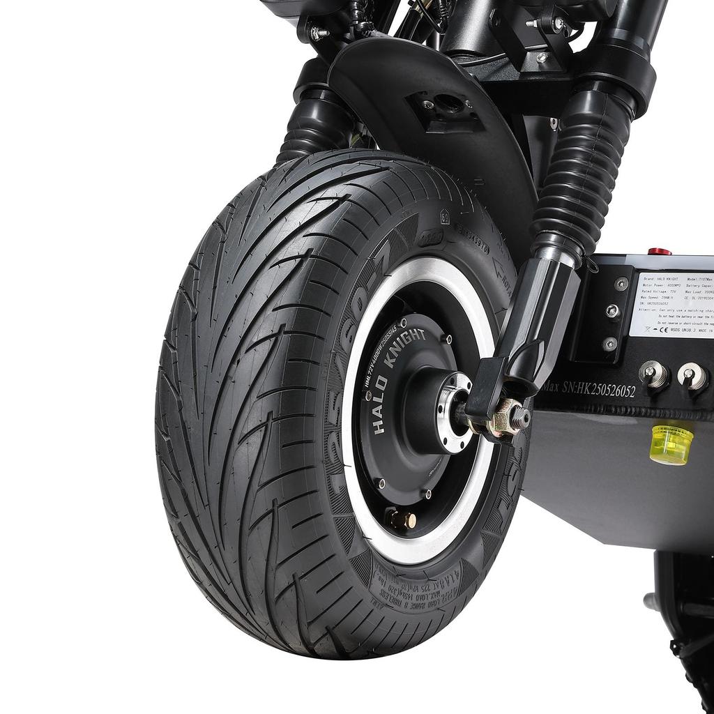 HALO KNIGHT T107MAX All-Terrain Electric Scooter 4000W Dual Motor 72V50Ah Battery 13 Inch Vacuum Tire Outdoor Riding Off-Road E-Scooter