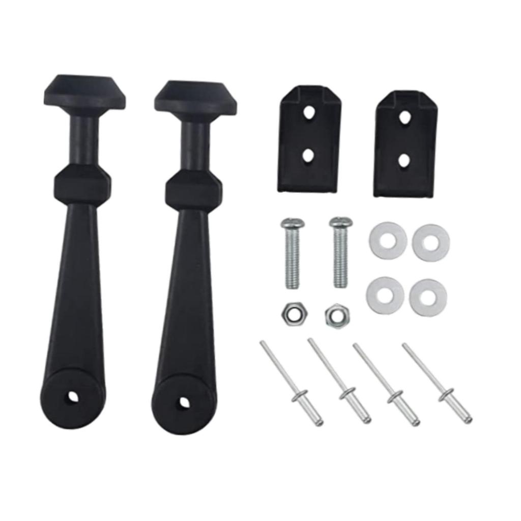 622304 Hood Latch Kit Hood Latch Straps Component Easy to Install Outdoor Sports Supplies with Mounting Hardware Replaces