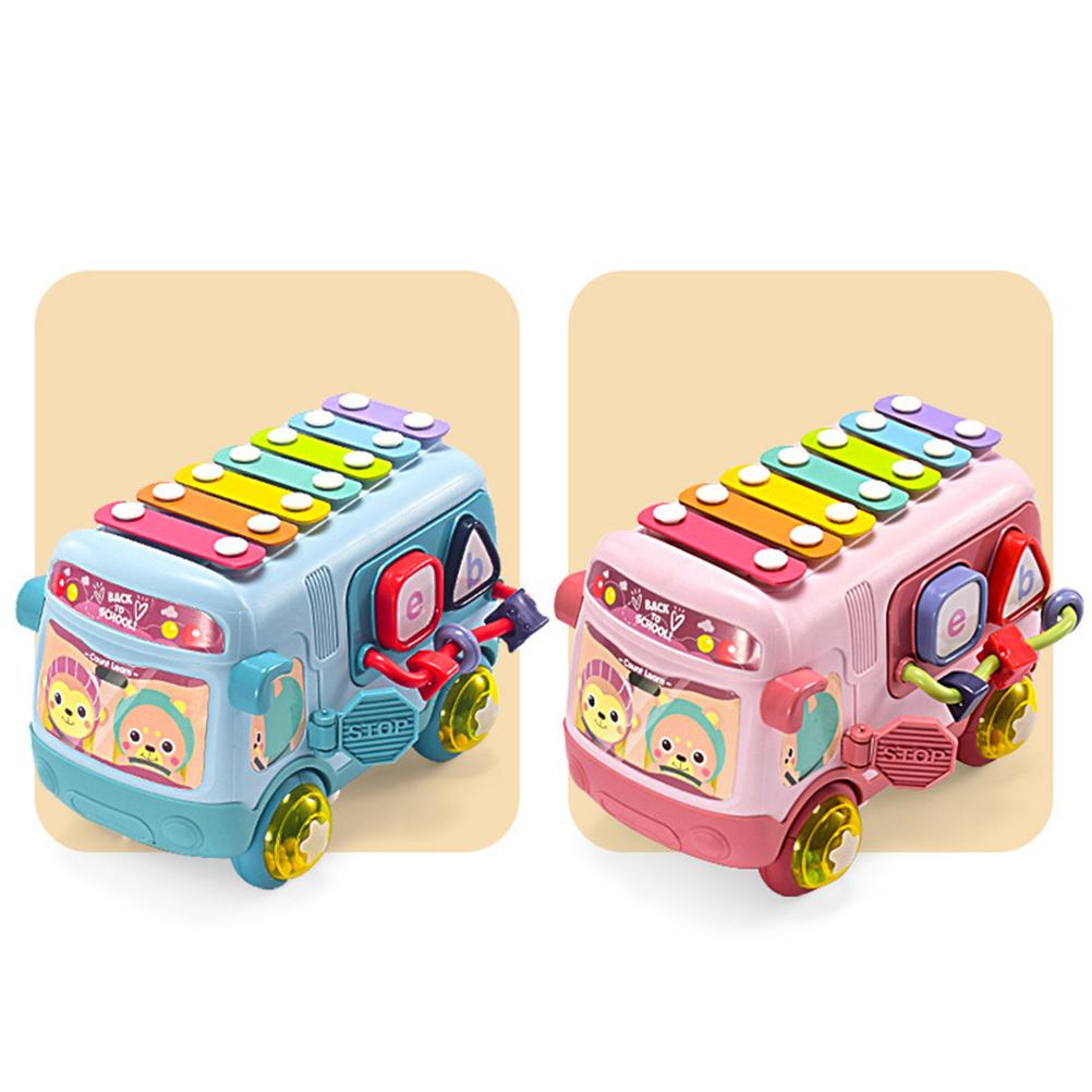 Musikinstrument Babyspielzeug Klopf-Piano Busform Musiklernspielzeug Hand-Auge-Koordination