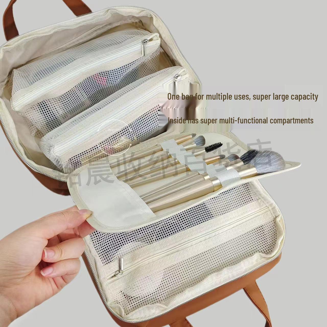 

Luxury Women s Multi-layer Makeup Bag: Spacious, Portable, Fashionable, Dirt-Resistant Travel and Storage Solution.
