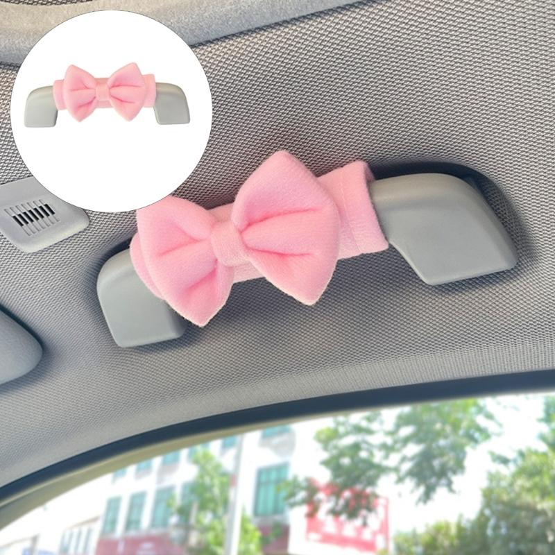 Easy to Install Anti Scratch Bowknot Car Roof Handle Cover Protector Fabric for Protection Against Wear and Tear