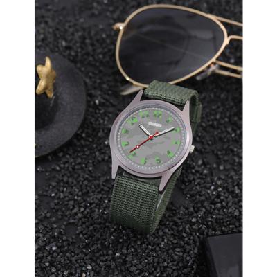 Fashion Mens Sports Watches for Men Luxury Nylon Quartz Wrist Watch Calendar Luminous Clock Man Business Casual Watch