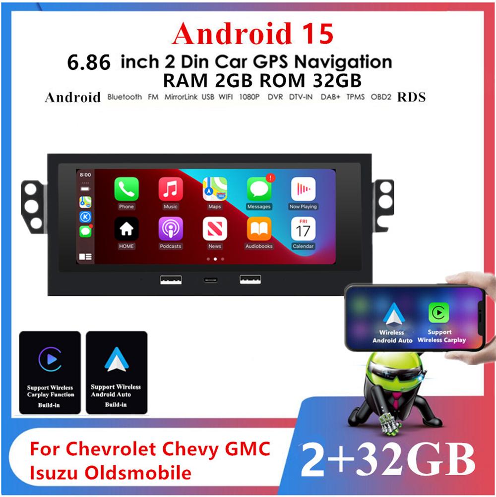 6.86'' Car Stereo Radio GPS Head Unit Wifi For Chevrolet Blazer S10 1998-2002