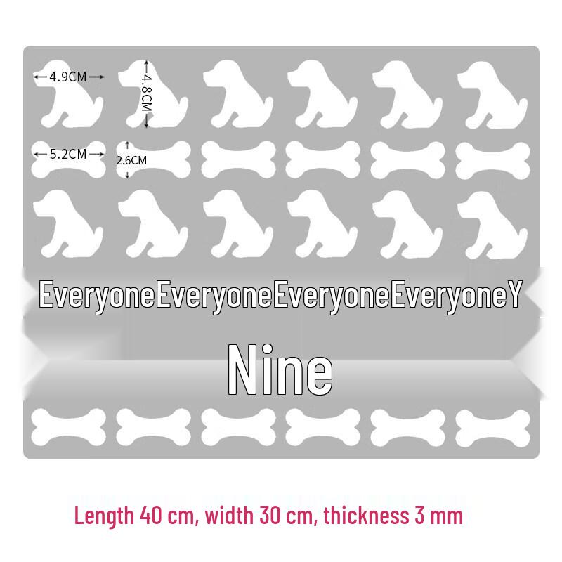 Ru Han Acrylic Dog Bone Baking Mold