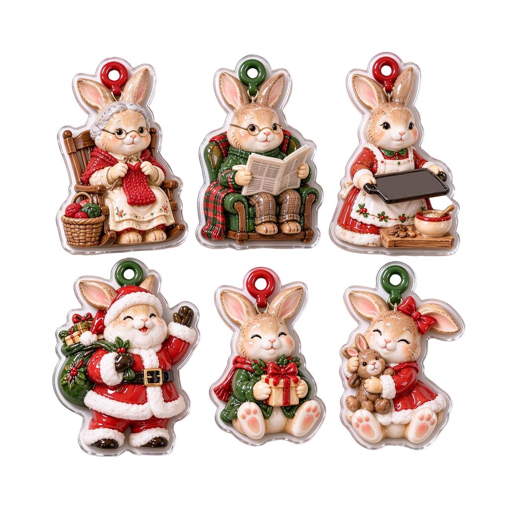 6-Piece Hanging Pendant Set, Decorative Pendant for Crafts and Accessories
