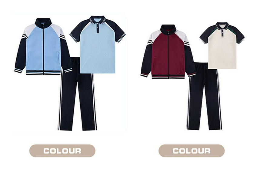 Spring & Autumn Uniforms: Primary School & Kindergarten Sports Sets, Summer Short Sleeve Class Wear