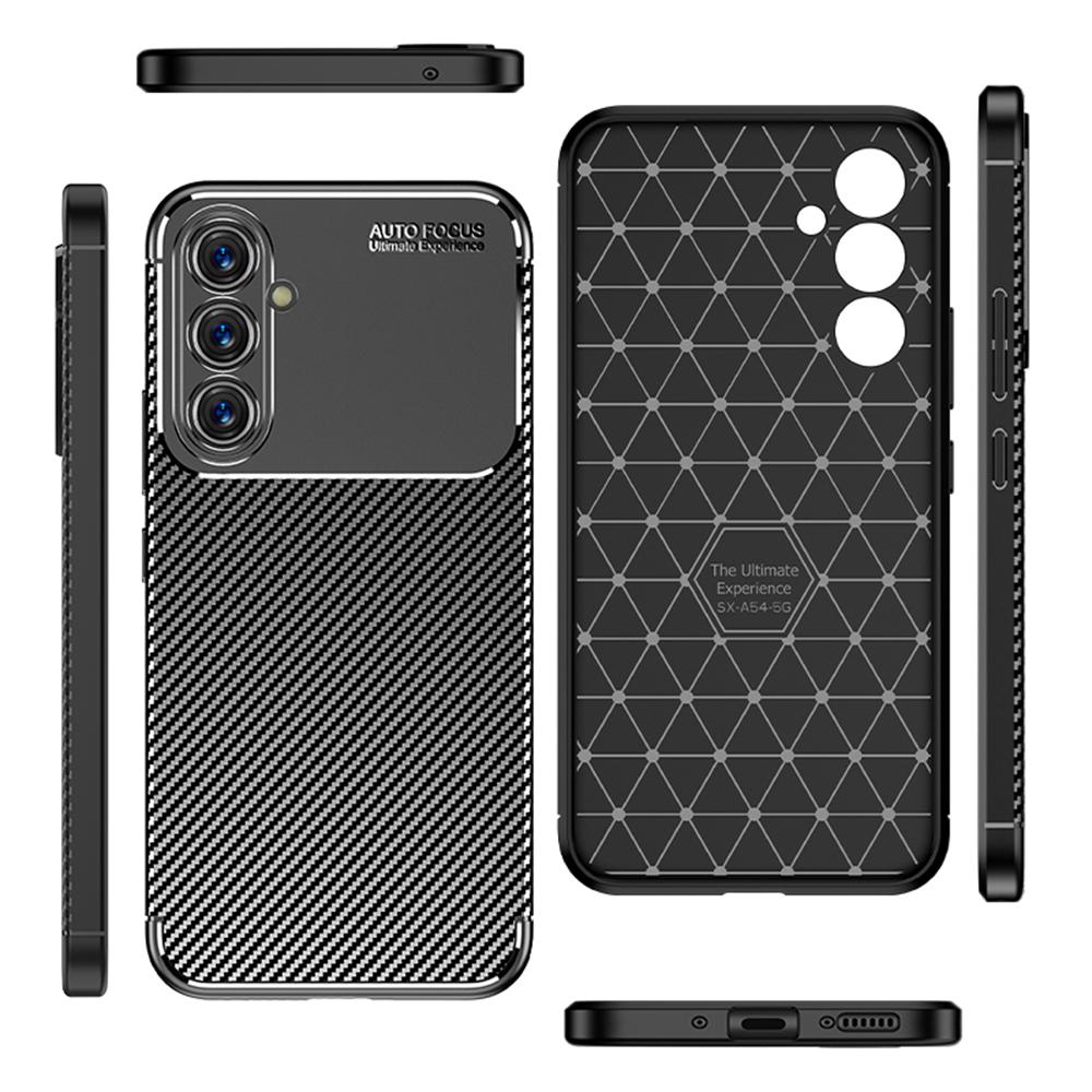 

For Samsung Galaxy A54 5G Carbon Fiber Texture Phone Case Anti-drop Protective Phone TPU Cover A