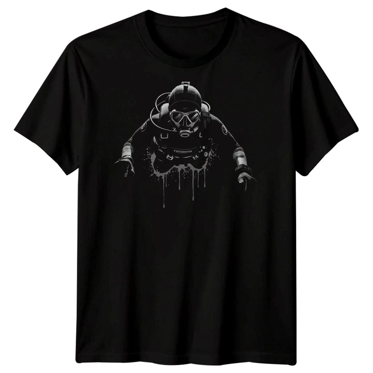 

Scuba Diving Sports Freak Mens T-Shirt Ocean Adventure Graphic Tee L