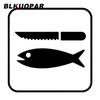 BLKUOPAR Fish Food Seafood Knife And Fork Icon Car Stickers Personality Waterproof Decals Trunk Helmet Motorcycle Accessories
