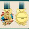 Individuell gestaltete Medaille in Tierform im chinesischen Stil, Erinnerungsmedaille für herausragende Mitarbeiter bei Marathon-Unternehmensveranstaltungen, 1 Stück