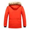 Men's Mid-Length Cotton Jacket with Fur Collar - Warm, Hooded, Windproof, Fashionable Outerwear