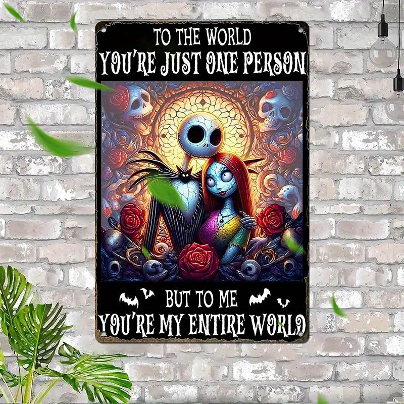Miniso The Nightmare Before Metal Signs Wall Decor Tin Signs Captain Metal Poster Decor for Bar Pub Club Wall Decoration