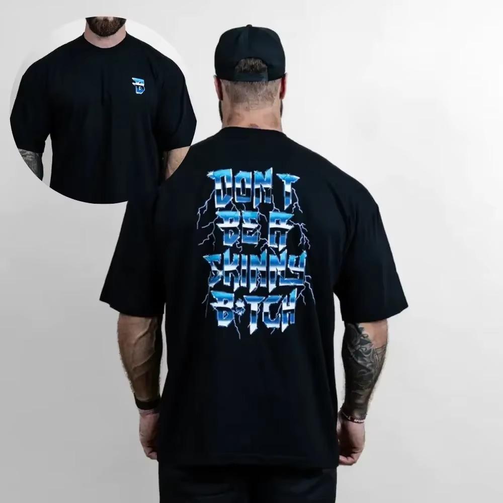 CBUM T-skjorte Gym Thavage Bomull Menn Harajuku Kortermet T-skjorte Kroppsbygging Sport Tees Sommer Trening Treningsøkt Jogging