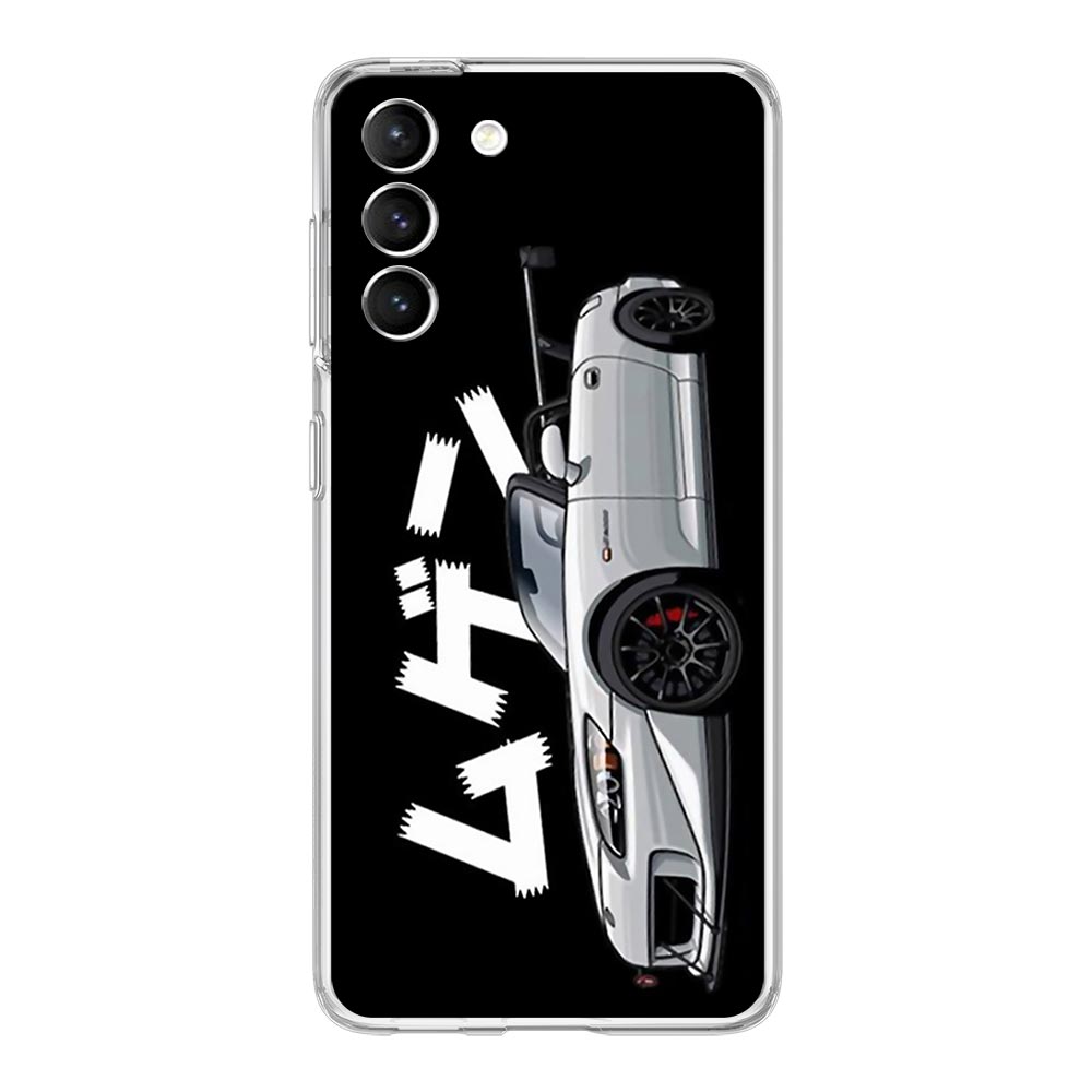 JDM Tokyo Drift Sportwagen Handyhülle Für Samsung Galaxy S22 S21 S20 FE Ultra 5G S10 S10E S9 S8 Plus Note 10 20 Weiche Klare Hülle