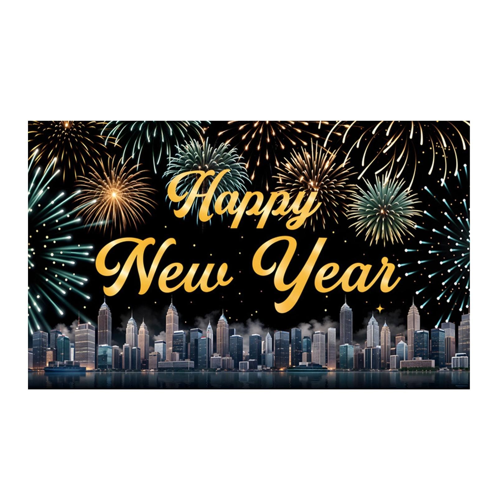 

Новогодний праздник вечеринка фон ткань флаг подвесное украшение One Size