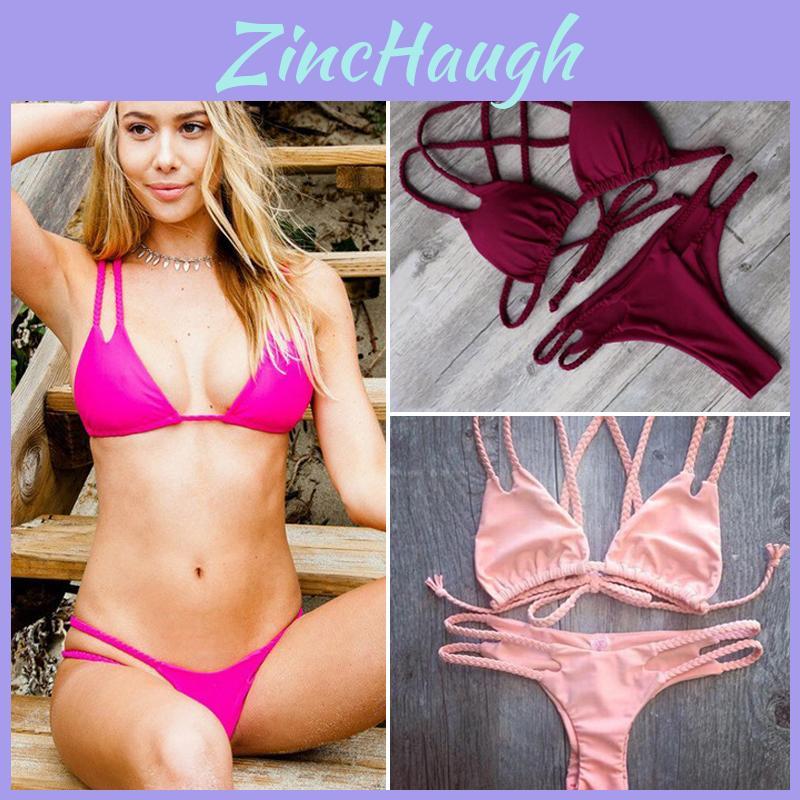 Set Bikini di Qualità Premium Sexy da Donna Push Up Imbottito Costumi da Bagno Brasiliani Per Amanti della Spiaggia