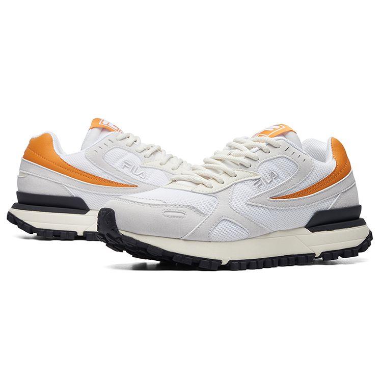 FILA Zagato Rambler Sports Mesh Low-Top Running Shoes Men sneaker White Gray F12M041118FWG