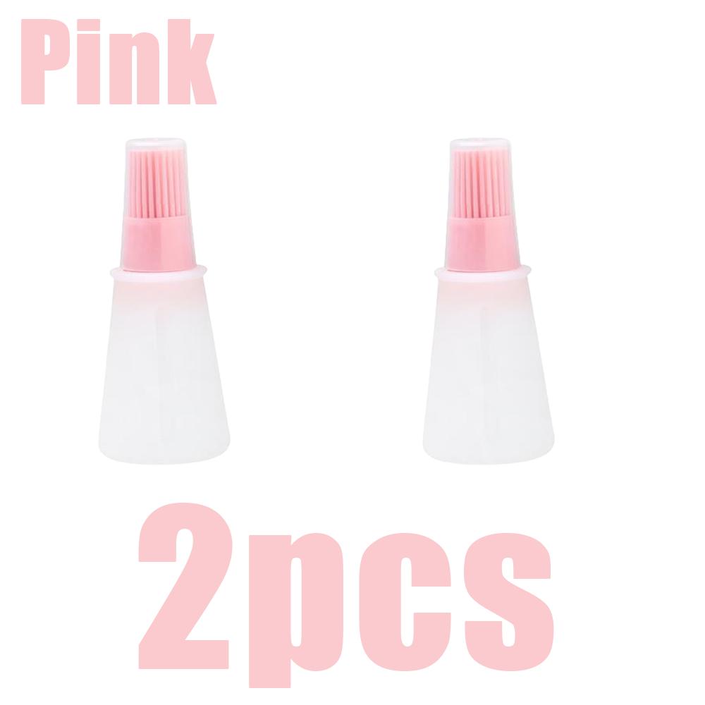 1/2/3pcs Silicone Oil Bottle Brush Oil Dispenser Bottle Barbecue Grill Oil Brushes Kitchen Pastry Steak Baking Household Tools