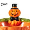 Resin Table Centerpiece Halloween Candy Bowl Pumpkin Ghost Shaped Dish Spooky Serving Novelty Snack Tray for Cookie Dessert Party Trick