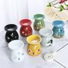 Elegant Starry Night Design Ceramic Incense Holder Essential Oil Burner Enhances Tranquil Atmosphere For Yoga Relaxation