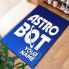 ASTRO BOT Benutzerdefinierter Name Teppich für Wohnzimmer Schlafzimmer Zuhause Sofadekoration, Kinderspiel Rutschfeste Bodenmatte